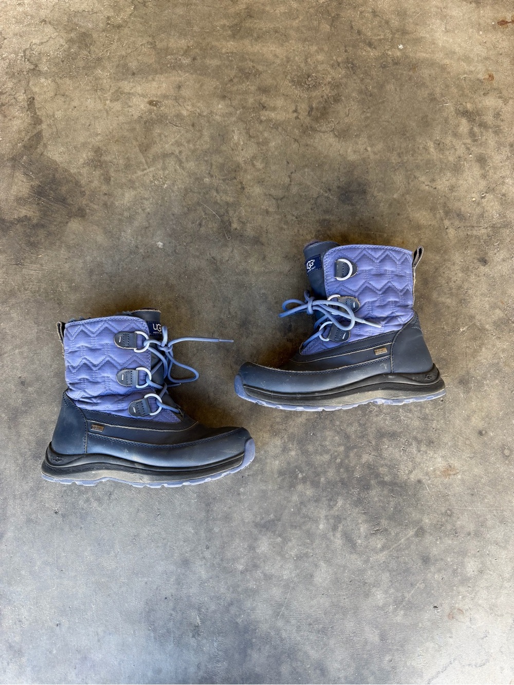 Ugg Lachlan Snow Boots Waterproof Blue Women Size 5.5